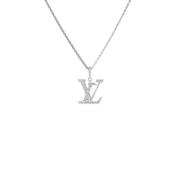 Pre-owned White Gold necklaces Louis Vuitton Vintage , White , Dames