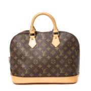 Pre-owned Coated canvas handbags Louis Vuitton Vintage , Brown , Dames