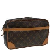 Pre-owned Canvas clutches Louis Vuitton Vintage , Brown , Dames