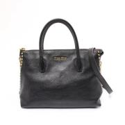 Pre-owned Leather handbags Miu Miu Pre-owned , Black , Dames