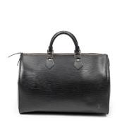 Pre-owned Leather handbags Louis Vuitton Vintage , Black , Dames