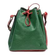 Pre-owned Leather shoulder-bags Louis Vuitton Vintage , Green , Dames