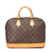 Pre-owned Coated canvas handbags Louis Vuitton Vintage , Brown , Dames