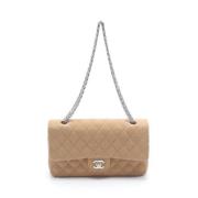 Pre-owned Cotton chanel-bags Chanel Vintage , Beige , Dames