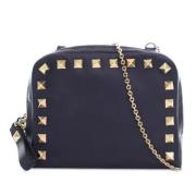 Pre-owned Leather crossbody-bags Valentino Vintage , Blue , Dames