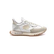 Witte Space Race Sneakers voor Mannen Be Positive , White , Heren