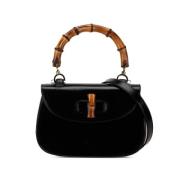 Pre-owned Leather gucci-bags Gucci Vintage , Black , Dames