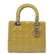 Pre-owned Leather dior-bags Dior Vintage , Yellow , Dames