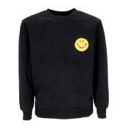 Vintage Smiley Crewneck Sweater Market , Black , Heren