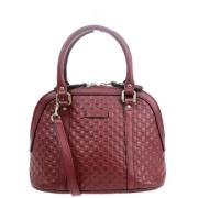 Pre-owned Leather gucci-bags Gucci Vintage , Red , Dames