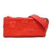 Pre-owned Leather crossbody-bags Bottega Veneta Vintage , Red , Dames