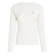 Ivory Petal Sweater Tommy Hilfiger , Beige , Dames