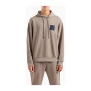 Driftwood Beige Hoodie Set voor Mannen Armani Exchange , Brown , Heren