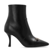 Gehakte enkellaarzen Ludo Salvatore Ferragamo , Black , Dames