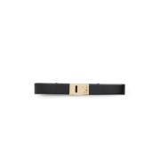 Leren riem Salvatore Ferragamo , Black , Dames