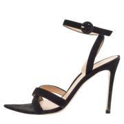 Pre-owned Suede sandals Gianvito Rossi Pre-owned , Black , Dames