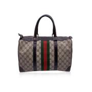 Pre-owned Canvas handbags Gucci Vintage , Beige , Dames