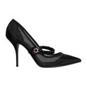 Kristal Mesh Mary Jane Pumps Dolce & Gabbana , Black , Dames