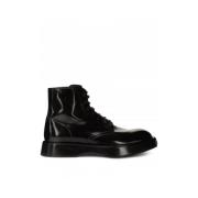 Veterschoenen van leer Dolce & Gabbana , Black , Heren