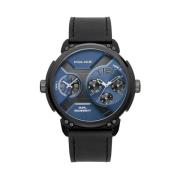 Zwarte Heren Quartz Analoog Horloge Police , Black , Heren