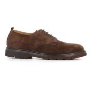 Bruine Suède Derby Platte Schoenen Henderson , Brown , Heren