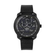 Zwarte Heren Quartz Analoge Modieuze Horloge Police , Black , Heren