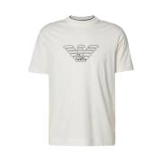 Korte Mouw T-shirt Emporio Armani , Beige , Heren