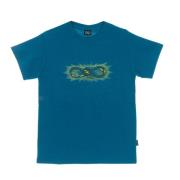 Turquoise Heren Tee met Print Propaganda , Blue , Heren