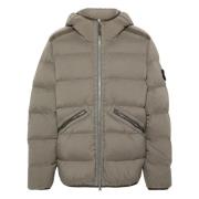 Lichtgewicht Dons Blouson Jas Stone Island , Brown , Heren