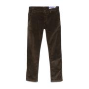 Bruine Corduroy Slim Fit Broek Jacob Cohën , Brown , Heren