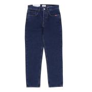 Lichtblauwe Straight Denim Jeans Amish , Blue , Heren