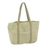 Pre-owned Nylon handbags Prada Vintage , Beige , Dames