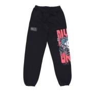 Skull Party Sweatpants Zwart Fleece Trainingsbroek Dolly Noire , Black...