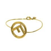 Pre-owned Metal bracelets Fendi Vintage , Yellow , Dames