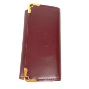 Pre-owned Leather key-holders Cartier Vintage , Brown , Dames