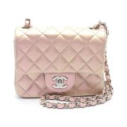 Pre-owned Leather chanel-bags Chanel Vintage , Pink , Dames