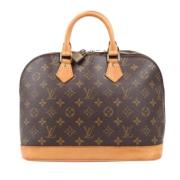 Pre-owned Leather handbags Louis Vuitton Vintage , Brown , Dames