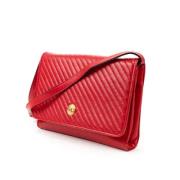 Pre-owned Leather shoulder-bags Celine Vintage , Red , Dames