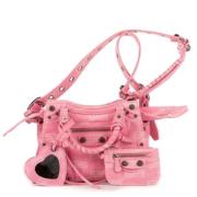 Pre-owned Canvas shoulder-bags Balenciaga Vintage , Pink , Dames