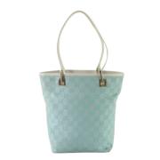 Pre-owned Canvas handbags Gucci Vintage , Blue , Dames