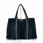 Pre-owned Canvas handbags Hermès Vintage , Black , Dames