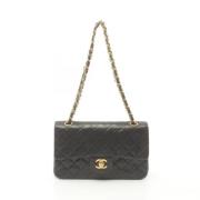 Pre-owned Leather chanel-bags Chanel Vintage , Black , Dames