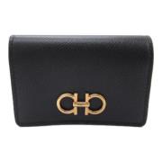 Pre-owned Leather wallets Salvatore Ferragamo Pre-owned , Black , Dame...