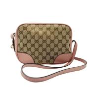 Pre-owned Canvas gucci-bags Gucci Vintage , Beige , Dames