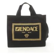 Pre-owned Canvas totes Fendi Vintage , Black , Dames