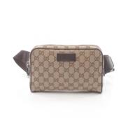 Pre-owned Leather gucci-bags Gucci Vintage , Beige , Dames