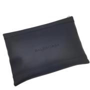 Pre-owned Leather clutches Balenciaga Vintage , Black , Dames