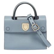 Pre-owned Leather totes Dior Vintage , Blue , Dames