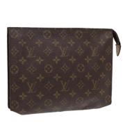 Pre-owned Canvas pouches Louis Vuitton Vintage , Brown , Dames