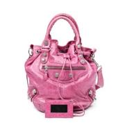 Pre-owned Leather handbags Balenciaga Vintage , Pink , Dames